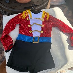 Sparkling Red and Black Kids Ringmaster Costume